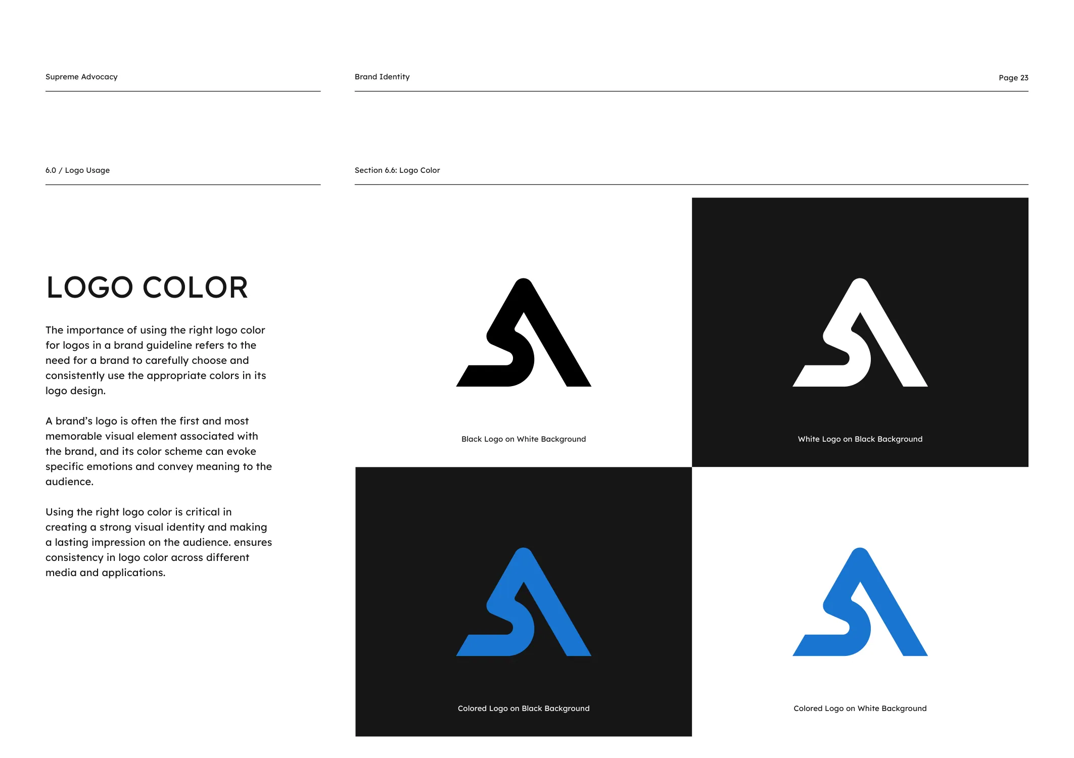 Supreme Advocacy brand identity 3